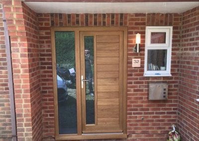 Modern Oak Front Door